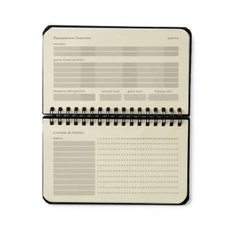 AGENDA ESPIRAL BOSSA NOVA 16X9- PLANNER BOEMIA CARAMELO - UN - CICERO
