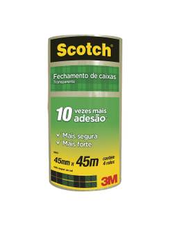 FITA EMPACOTAMENTO 45X45 - 5802 - TRANSPARENTE - PCT 4 - 3M