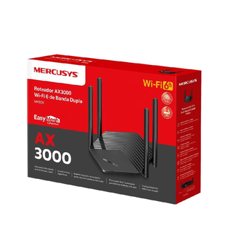 ROTEADOR WIFI 6 AX3000 MR80X - GIGA - PRETO - UN - MERCUSYS