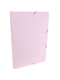 PASTA ELASTICO PLASTICA OFICIO /SERENA - 0246 - ROSA PASTEL - UN - DELLO