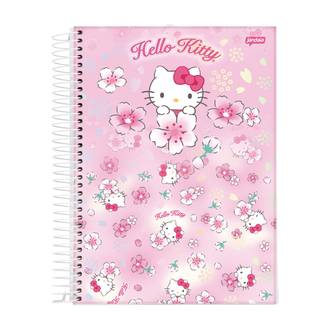 CADERNO UNIV CAPA DURA 10X1 160FLS - HELLO KITTY - PCT 4 - JANDAIA