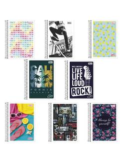 CADERNO 1/4 ESPIRAL CAPA FLEX 96FLS - MAIS+ - PCT 10 - TILIBRA