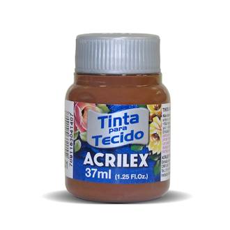 TINTA TECIDO FOSCA 37ML 04140 - MARROM - CX 12 - ACRILEX