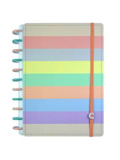 CADERNO INTELIGENTE GRANDE CIGDP4006 - ARCO-IRIS PASTEL - UN - CADERNO INTELIGENTE