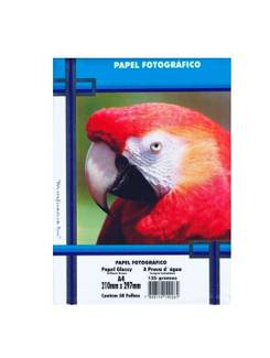 PAPEL GLOSSY A4 50FLS - 135G - 302010056 - UN - MASTERPRINT