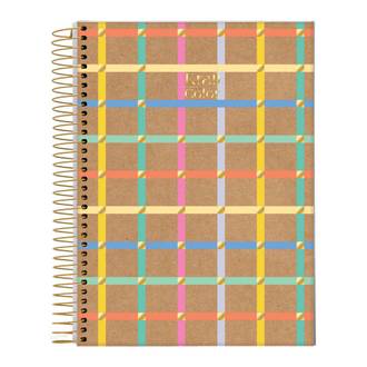 CADERNO UNIV CAPA DURA 10X1 160FLS - 72791-26 - KRAFT COLOR - PCT 4 - JANDAIA
