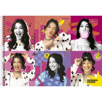 CADERNO DESENHO CAPA DURA 80FLS - ESPIRAL - LULUCA - UN - TILIBRA