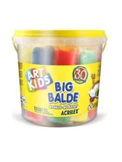 MASSINHAS ARTKIDS BIG BALDE 1,5KG C/30 CORES - 40023 - UN - ACRILEX