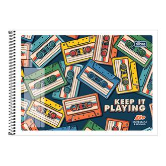 CADERNO DESENHO CAPA FLEXIVE 48FLS - ESPIRAL - MAIS+ - UN - TILIBRA