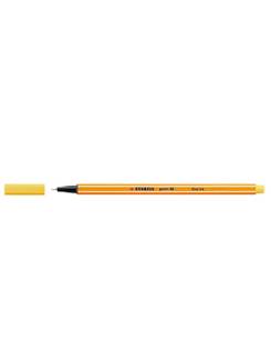 CANETA MICROLINE 0,4MM - AMARELO - UN - COMPACTOR