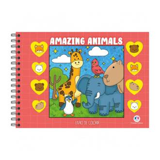 LIVRO DE COLORIR AMAZING ANIMAIS - UN - CIRANDA CULTURAL