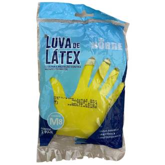 LUVA LATEX SLIM TAM M - 38828 - AMARELA - UN - NOBRE