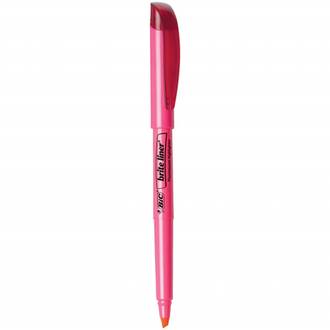 MARCA TEXTO BRITE LINER PASTEL  - ROSA - UN - BIC