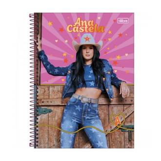CADERNO UNIV CAPA DURA 1X1 80FLS - ANA CASTELA - UN - TILIBRA