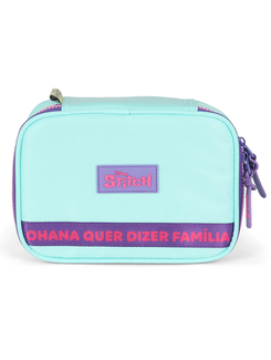 ESTOJO ESCOLAR BOX STITCH - ET50084SC - OHANA - TURQUESA - UN - LUXCEL