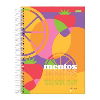 CADERNO UNIV CAPA DURA 10X1 160FLS - MENTOS - PCT 4 - JANDAIA