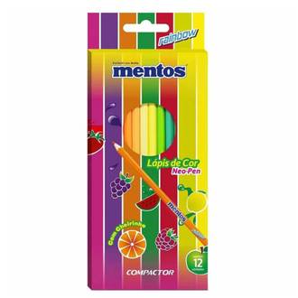 LAPIS DE COR NEON 12 CORES/MENTOS - UN - COMPACTOR