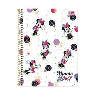 CADERNO UNIV CAPA DURA 12X1 192FLS - MINNIIE - PCT 4 - TILIBRA