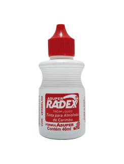 TINTA P/ALMOFADA DE CARIMBO 40ML - VERMELHO - UN - RADEX