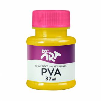 TINTA PVA FOSCA 37ML  - AMARELO OURO - CX 12 - DAC