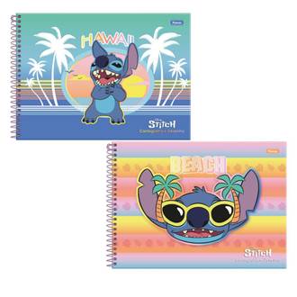 CADERNO DESENHO CAPA DURA 80FLS - ESPIRAL - STITCH - UN - FORONI