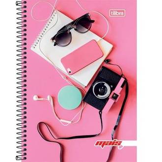 CADERNO UNIV CAPA DURA 10X1 200FLS - MAIS+ FEM - PCT 4 - TILIBRA