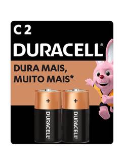 PILHA ALCALINA MÉDIA C COM 2 UNIDADES - UN - DURACELL