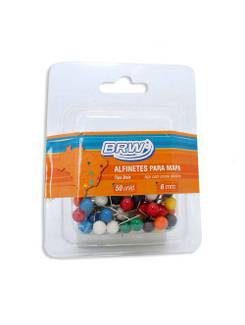 ALFINETES MAPA REDONDO C/50 6MM - AB0650 - UN - BRW