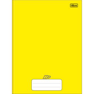 CADERNO BROCHURAO CAPA DURA 96FLS - D+ - AMARELO - UN - TILIBRA