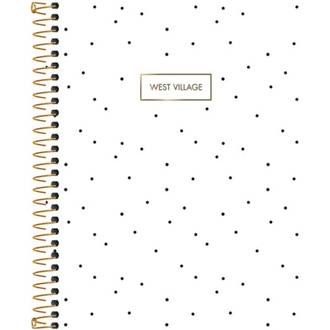 CADERNO COLEGIAL CAPA DURA 10X 160FLS - WEST VILLA - PCT 4 - TILIBRA
