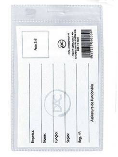 CRACHA HORIZONTAL S/ PRESILHA 70 X 100MM - 1045 - PCT 50 - DAC