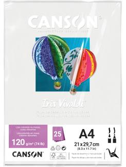PAPEL IRIS VIVALDE A4 25FLS - 120G - BRANCO - UN - CANSON