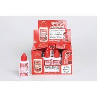 REABASTECEDOR PARA PINCEL QUADRO BRANCO - 20ML - VERMELHO - CX 12 - RADEX