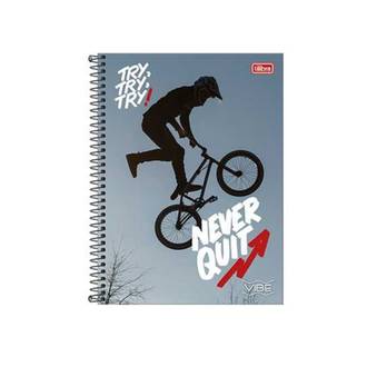 CADERNO UNIV CAPA DURA 1X1 80FLS - VIBE MASC - UN - TILIBRA