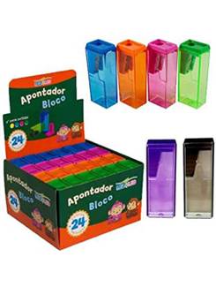 APONTADOR DEPOSITO BLOCO - 6CM - 4531 - CX 24 - LEO E LEO