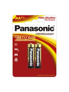 PILHA ALCALINA PEQUENA AA - C/2 - UN - PANASONIC