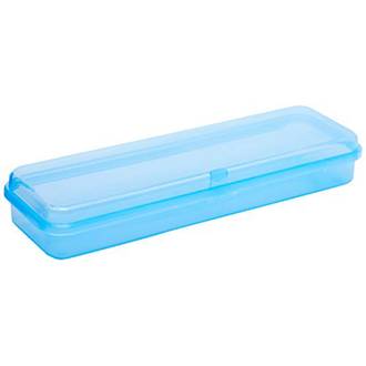 PORTA LAPIS PLASTICO PLUS NEON  - AZUL - UN - MAXCRIL