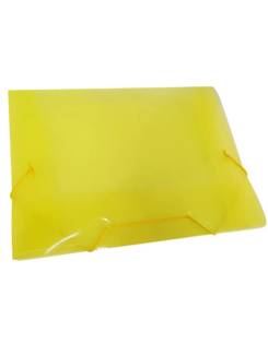 PASTA ELASTICO PLASTICA OFICIO - 1021 - AMARELO - PCT 10 - ACP