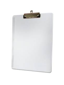 PRANCHETA ACRILICO C/ PRESILHA OFICIO - 3013.H - CRISTAL - UN - DELLO