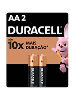 PILHA ALCALINA PEQUENA AA COM 2 UNIDADES - UN - DURACELL