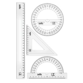 KIT GEOMETRICO 2° GRAU ACRILIC C/ 4 PEÇAS - 8721 - UN - DELLO