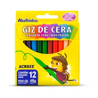 GIZ DE CERA 12 CORES - 09012 - UN - ACRILEX