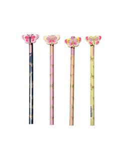 LAPIS PRETO HB LOVE BORBOLETAS C/BORRACHA PONTEIRA - 32256 - UN - MOLIN