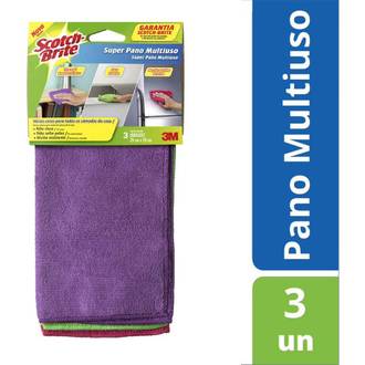 PANO MULTIUSO SUPER C/3 - 29CMX29CM - SCOTCH-BRITE - UN - 3M