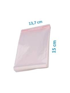 SACO TRANSPARENTE ADESIVADO - C/100 - 13,7X15 - UN - GALA