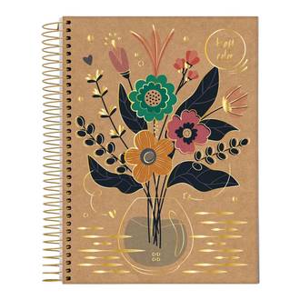 CADERNO COLEGIAL CAPA DURA 1X1 80FLS - 72923-26 - KRAFT COLOR - UN - JANDAIA