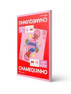 PAPEL CHAMEQUINHO  75G 100FLS - ROSA - UN - CHAMEX