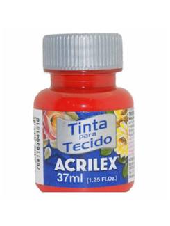 TINTA TECIDO FOSCA 37ML 04140 - VERM TER - CX 12 - ACRILEX