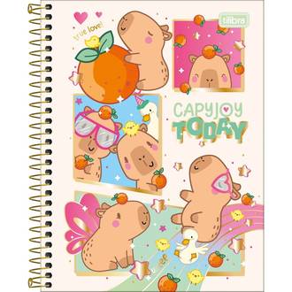 CADERNO COLEGIAL CAPA DURA 10X 120FLS - CAPYCLUB - UN - TILIBRA