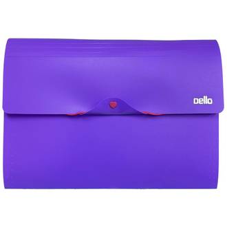 PASTA SANFONADA A4 12 DIVISORIAS FULL COLOR- 6107 - ROXO - UN - DELLO